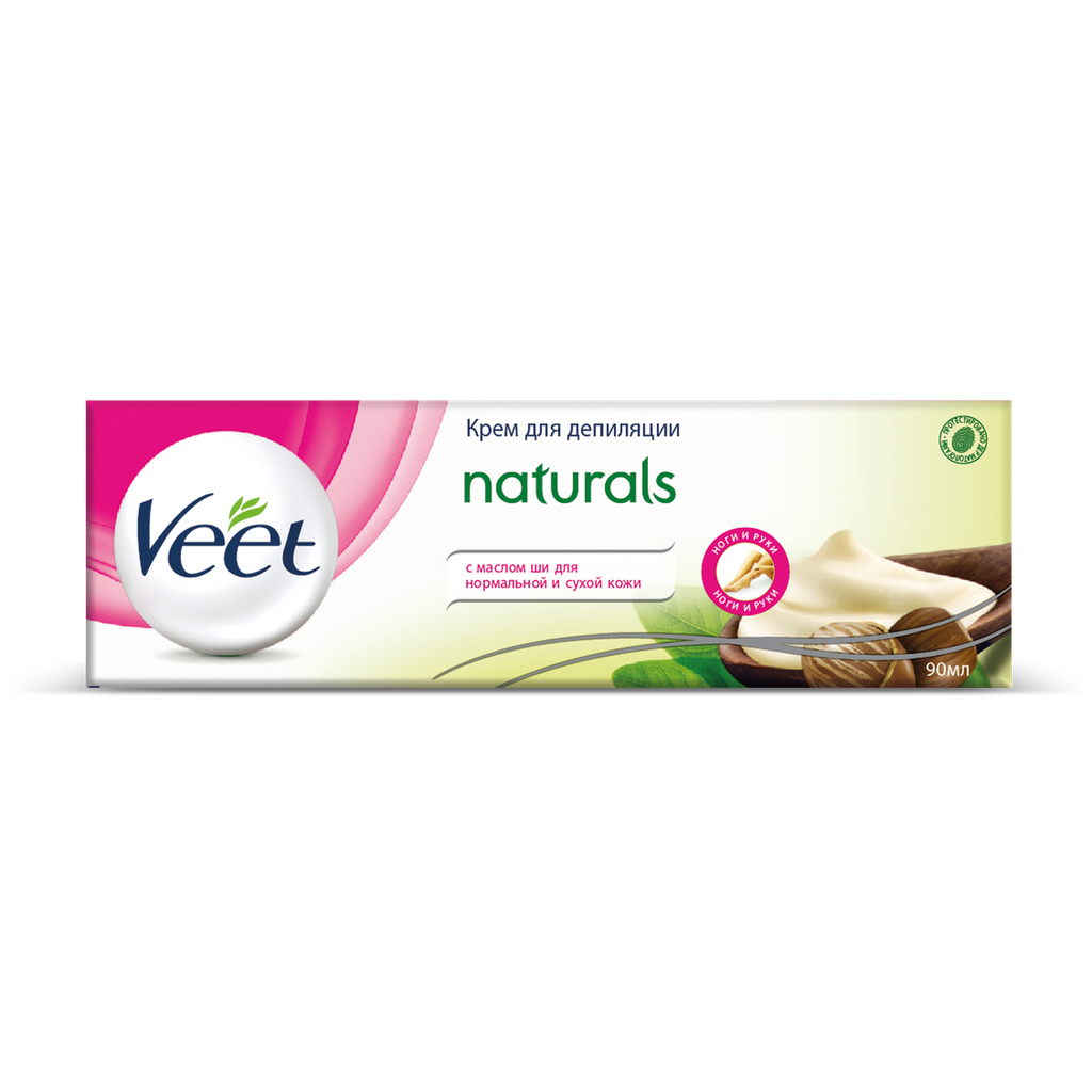 фото упаковки Veet Naturals крем для депиляции с маслом ши