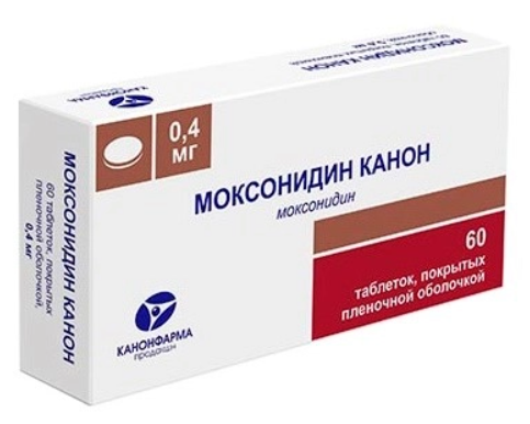 фото упаковки Моксонидин Канон, 0,4 мг, таблетки, покрытые пленочной оболочкой, 60 шт. фото упаковки Моксонидин Канон