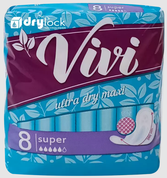 фото упаковки Vivi Ultra Super dry Maxi прокладки женские гигиенические