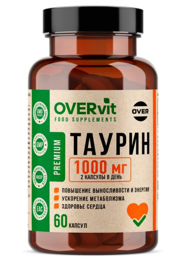 фото упаковки OVERvit Таурин