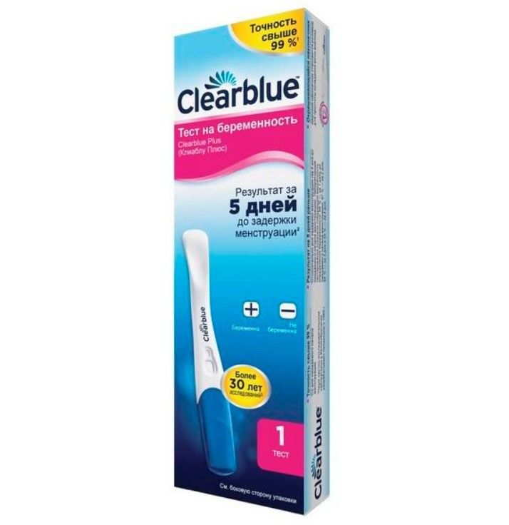 фото упаковки Clearblue Plus Тест на беременность