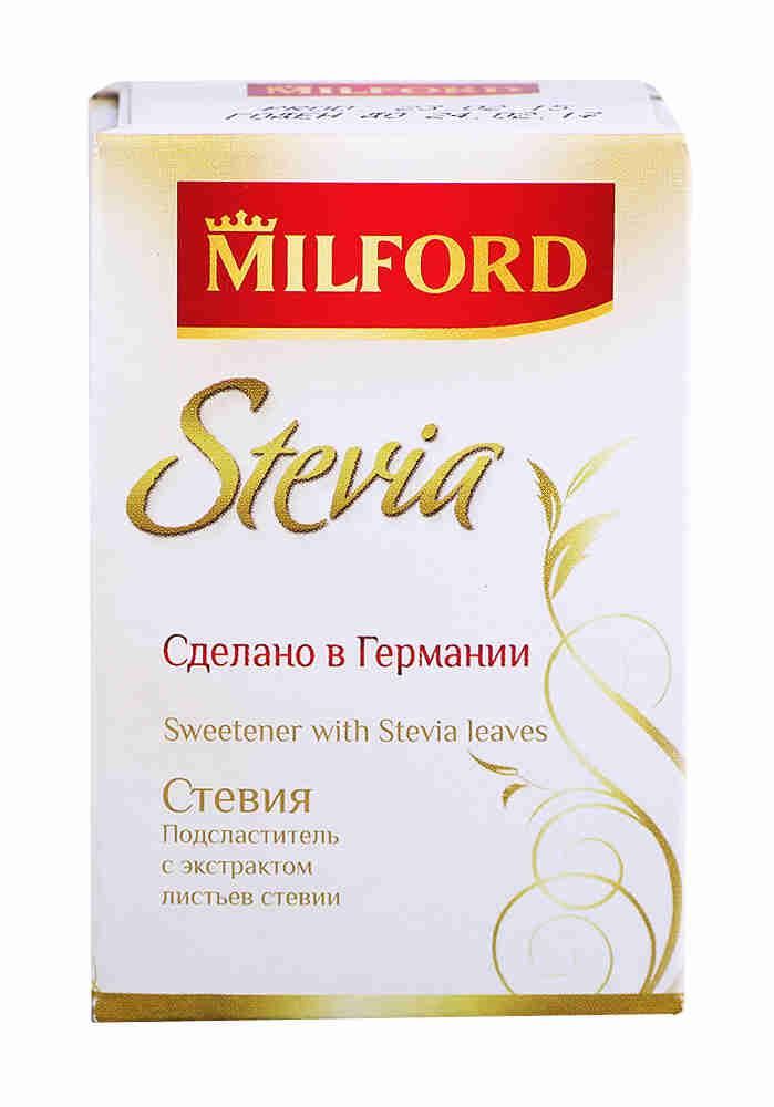 Milford Стевия Подсластитель, таблетки, 100 шт.