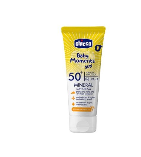 Chicco baby moments Крем солнцезащитный для детей, 0+, SPF50, крем, 75 мл, 1 шт.