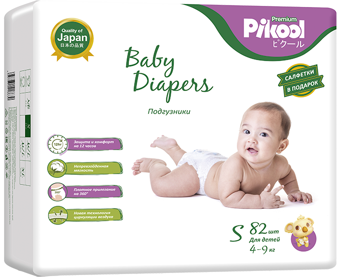 фото упаковки Pikool Premium Подгузники детские