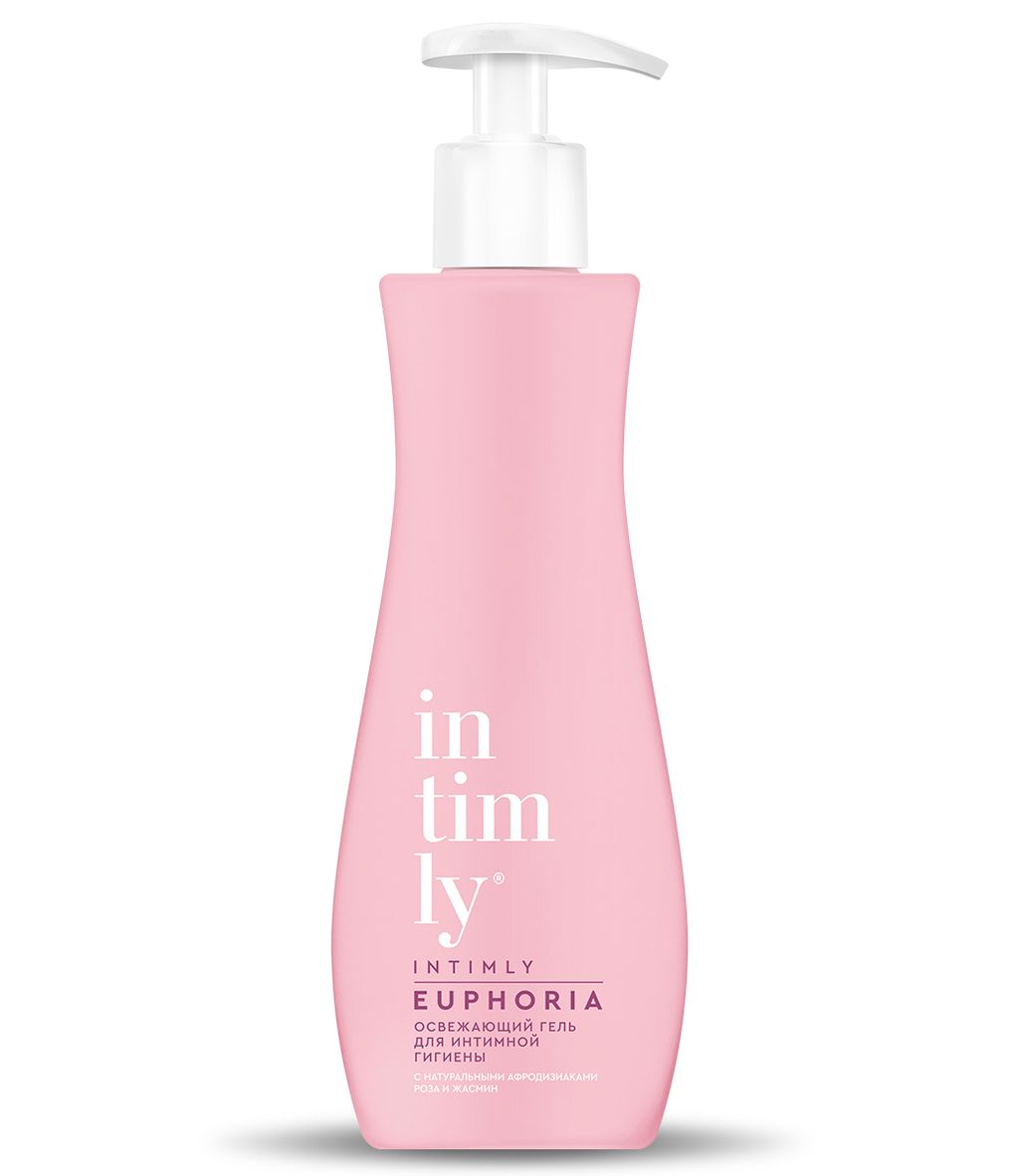 фото упаковки Intimly Euphoria Гель для интимной гигиены с натуральными афродизиаками Роза и жасмин
