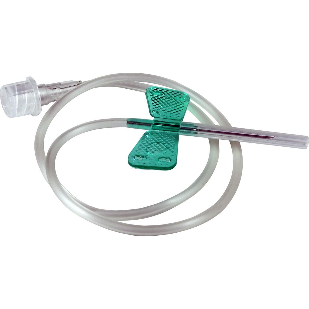 SFM Устройство для вливания в малые вены, 21G (0,80х19мм), цвет зеленый, 100 шт.