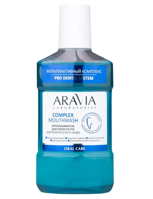 фото упаковки Aravia Laboratories Ополаскиватель для полости рта Complex Mouthwash