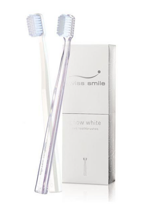 Swiss Smile Набор Зубные щетки супер-мягкие, набор, цвет прозрачный+белый, 2 шт.