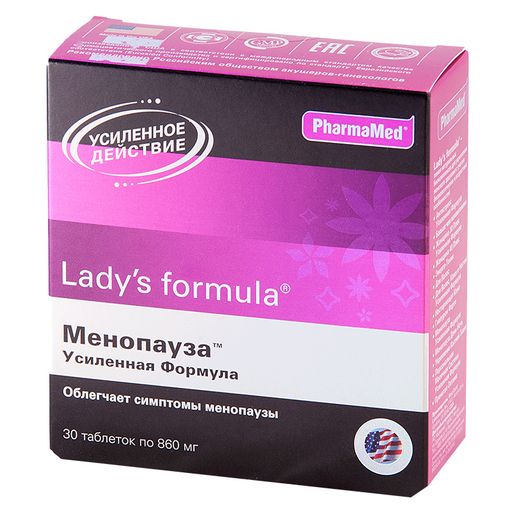Lady’s formula Менопауза Усиленная формула, 860 мг, таблетки, 30 шт.