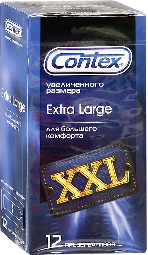 Презервативы Contex Extra Large, презерватив, увеличенного размера, 12 шт.