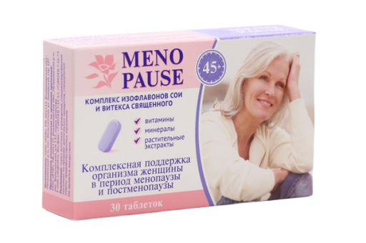 Menopause Комплекс изофлавонов сои и витекса спящего, таблетки, 30 шт.