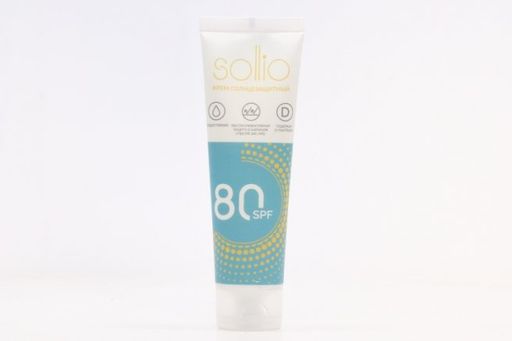 Sollio Крем Солнцезащитный SPF 80, крем, 100 мл, 1 шт.