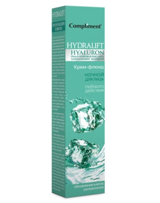 Compliment Hidralift Hyaluron Крем-флюид глубокого действия, крем, ночной, 50 мл, 1 шт.