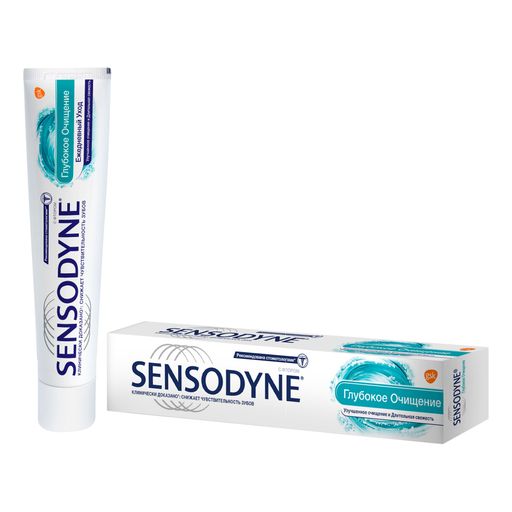 Зубная паста Sensodyne Глубокое очищение, паста, 75 мл, 1 шт.